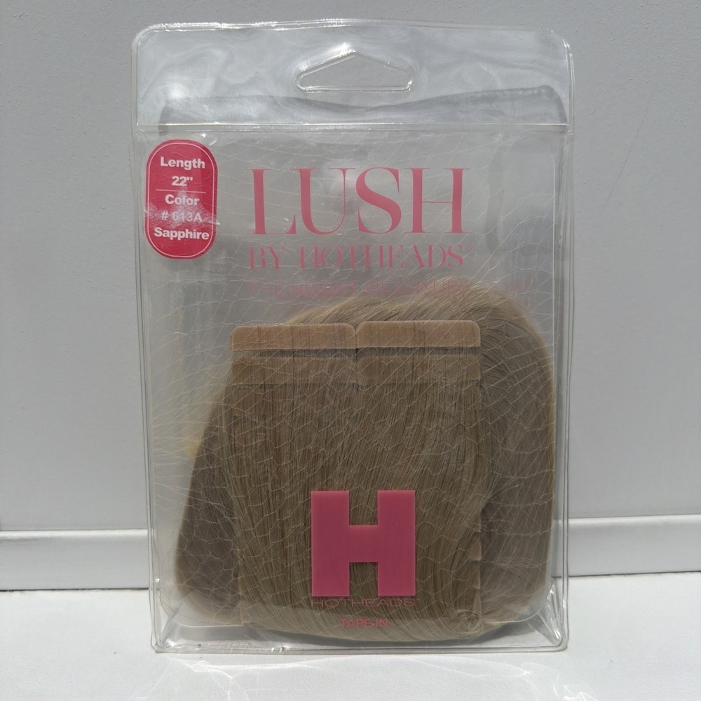 Hotheads Tape In Extensions LUSH Originals 22" 20 Pieces Sapphire #613A NEW